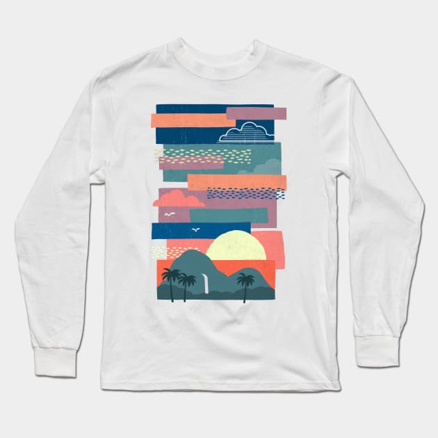 Tropical Skies Long Sleeve T-Shirt by TheChild